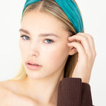 Teal Silk Headband