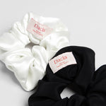 Elegant Bridal Silk Scrunchie Hair Accessory Made in NYC